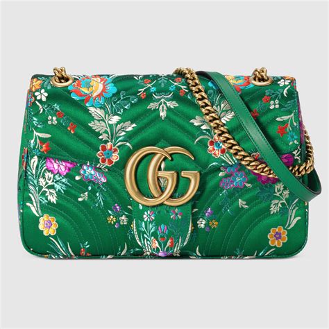 borsa gucci loggata a fiori|Gucci handbags.